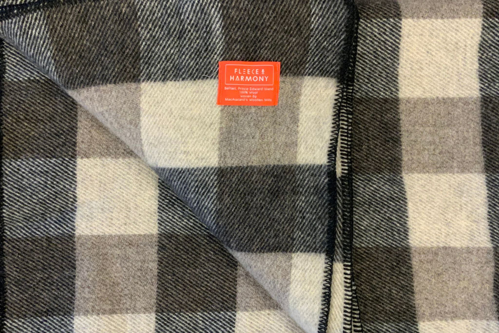 Wool Throw Fleece & Harmony PEI