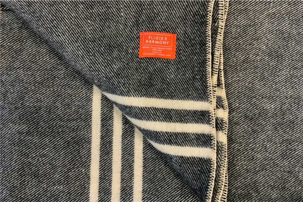 Queen Wool Blanket Fleece & Harmony PEI