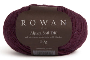 Rowan Alpaca Soft DK in Dark Burgundy-230