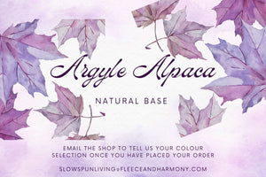 Fleece and Harmony Argyle Alpaca in Natural