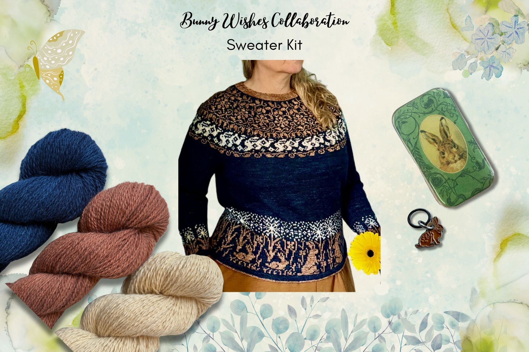 Fleece and Harmony Bunny Wishes Sweater Kit