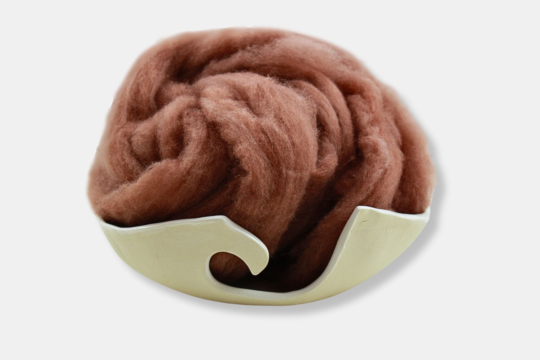 Fleece and Harmony Wool Roving in Chestnut