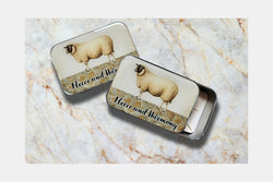 Fleece and Harmony Resin Sheep Notions Tin
