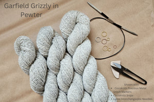 Fleece and Harmony Garfield Grizzly in Pewter