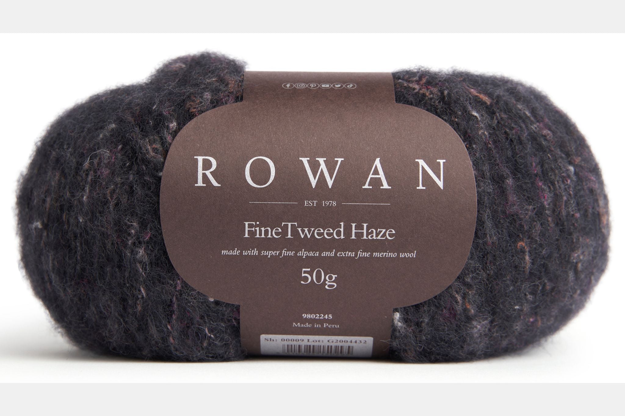 Rowan Fine Tweed Haze in Nero