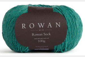 Rowan Sock in Emerald-009