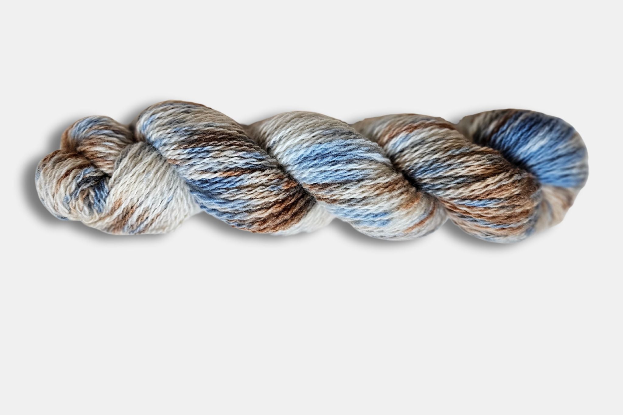 Fleece and Harmony Selkirk Worsted in Sand and Sky