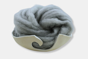 Fleece and Harmony Wool Roving in Seagull