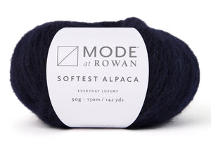 Mode at Rowan Softest Alpaca in Midnight-011