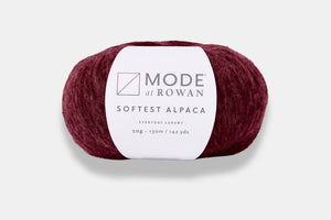 Mode at Rowan Softest Alpaca in Cranberry-020