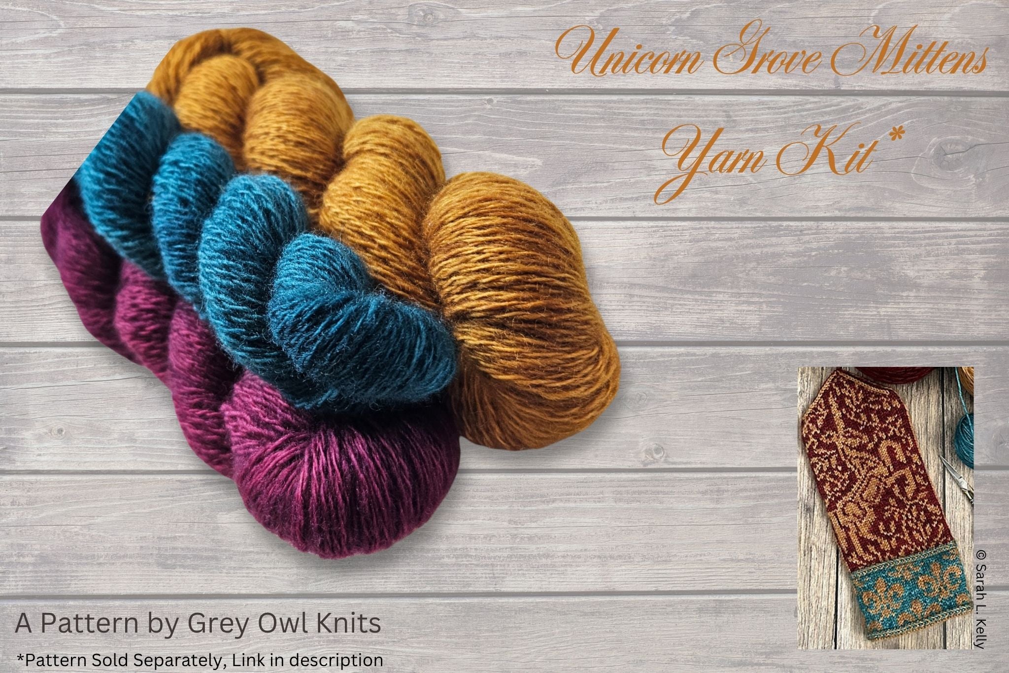 Fleece and Harmony Unicorn Grove Mitten Kit