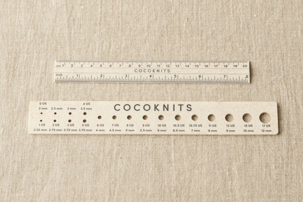 Cocoknits Ruler and Gauge Set – Fleece & Harmony PEI