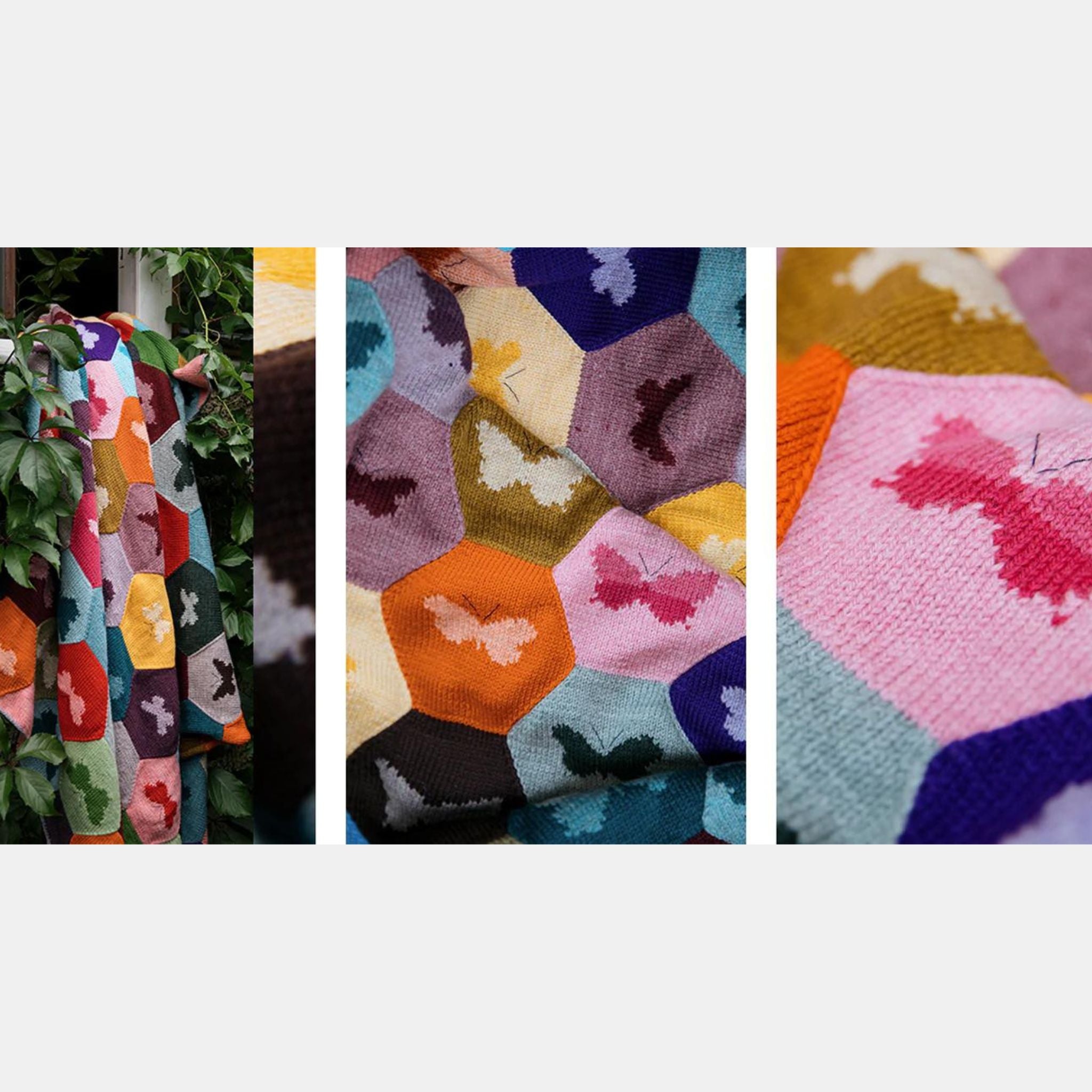 The Knitted Fabric by Dee Hardwicke Patchwork Butterfly