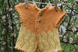 Zig Zag Baby Cardigan Pattern Fleece and Harmony Signature Aran