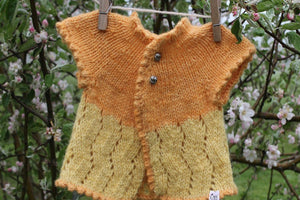 Zig Zag Baby Cardigan Pattern Fleece and Harmony Signature Aran